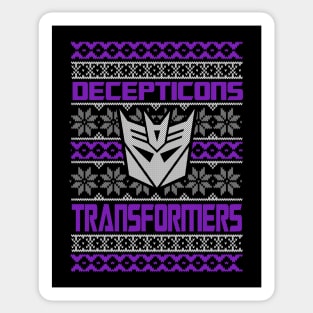 Transformers Gen 1 Decepticons - Ugly Christmas sweater Sticker